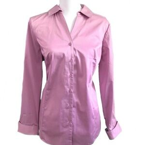 Lane Bryant Pink Button-Down Shirt